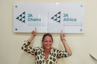 Collega Priscilla trok naar Ghana voor veilig water