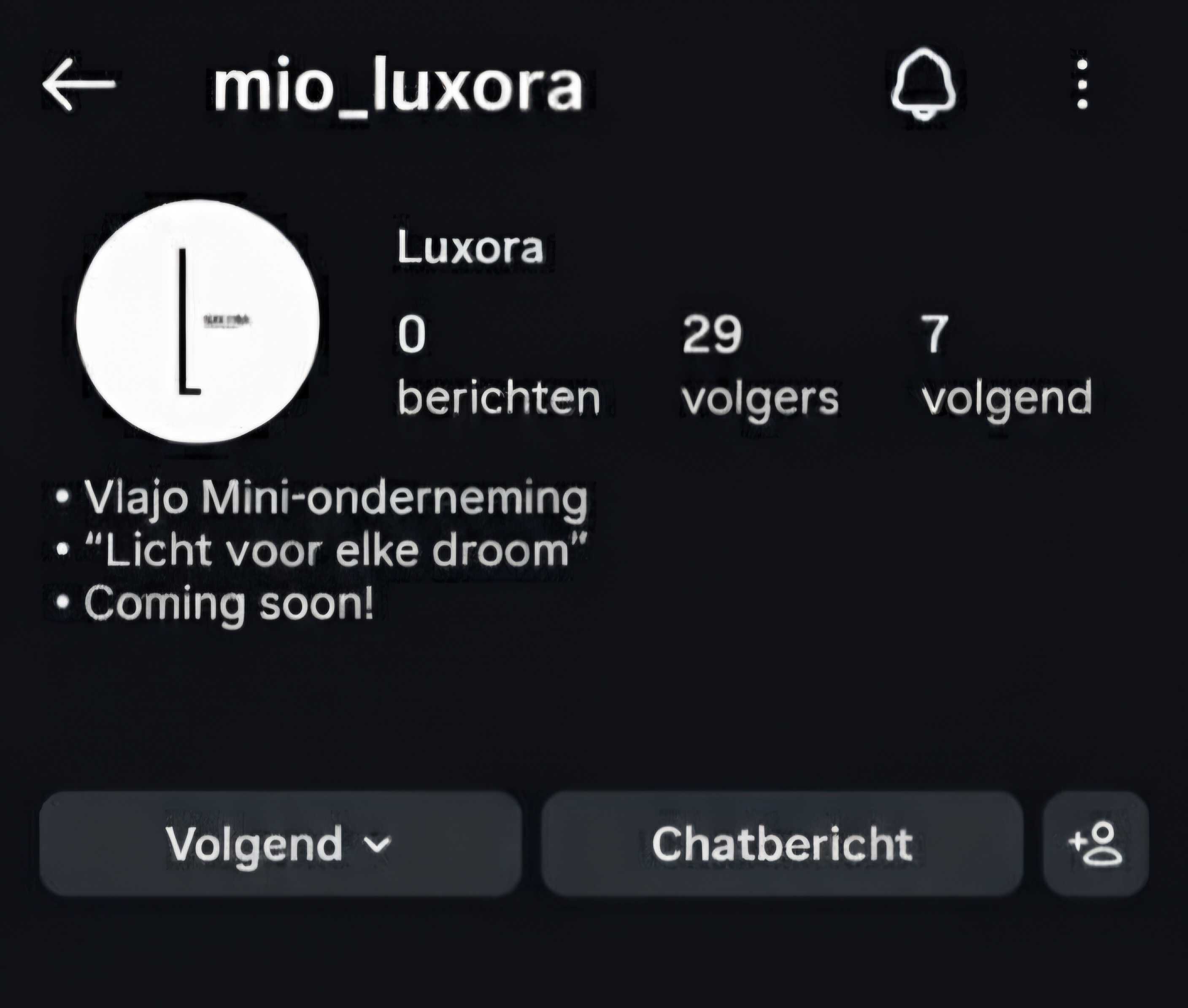 Volg ons op Instagram mio_luxora