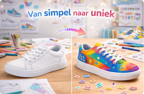 stap in de toekomst van schoenen